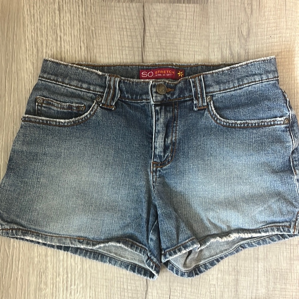 Denim Stretch Shorts